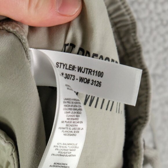 DUER Joggers Womens Small Green Live Lite Tapered Drawstring Pockets Cotton - Picture 12 of 13